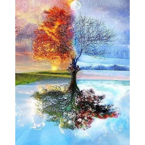  Four Seasons Tree Painting By Numbers UK
