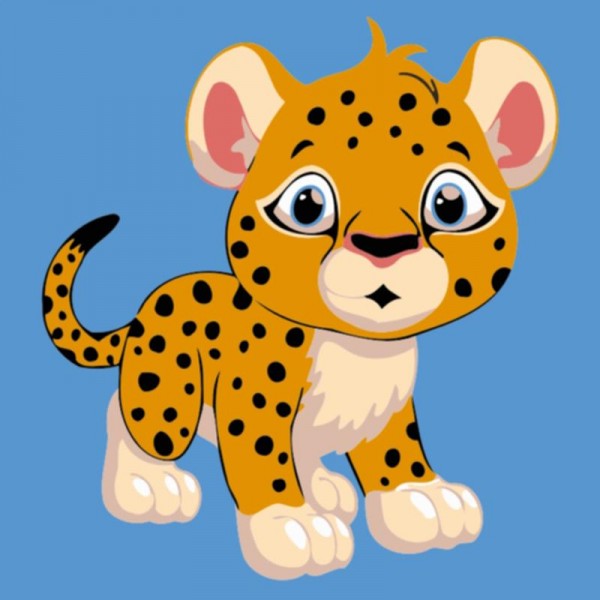 Cute Cheetah Painting By Numbers UK
