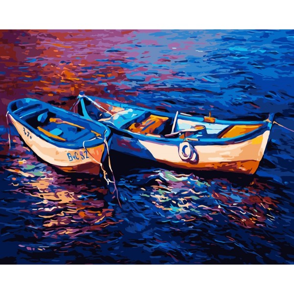  Boat in the sea Painting By Numbers UK