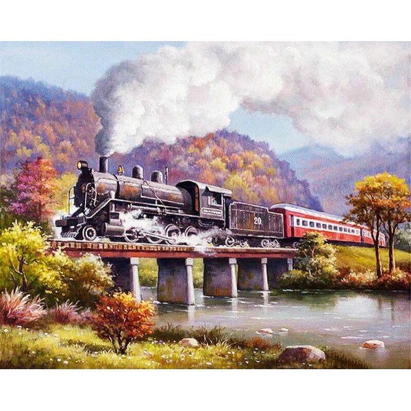  Train Painting By Numbers UK