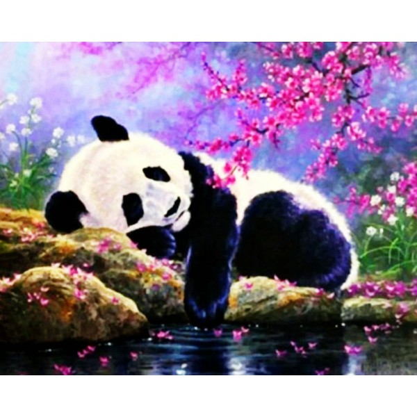  A cute panda Painting By Numbers UK