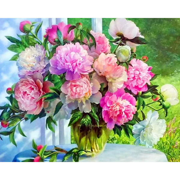 Chinese herbaceous peony Painting By Numbers UK