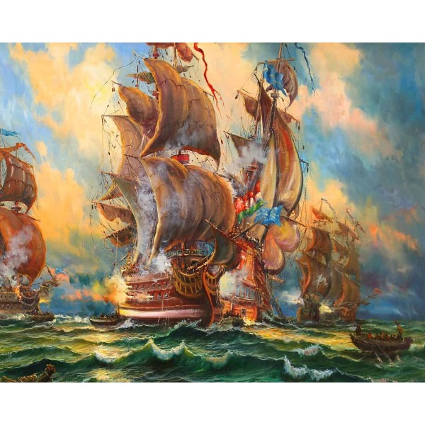 A mess of boats Painting By Numbers UK