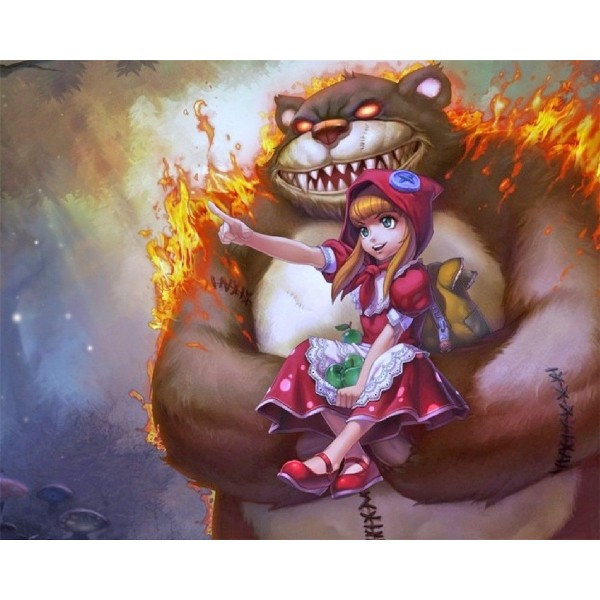 Anne of Darkness in the League of Legends Painting By Numbers UK