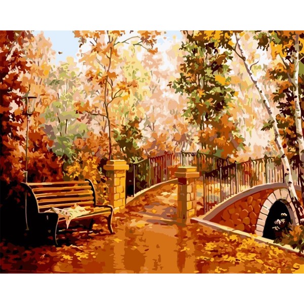 Autumn scenery Painting By Numbers UK