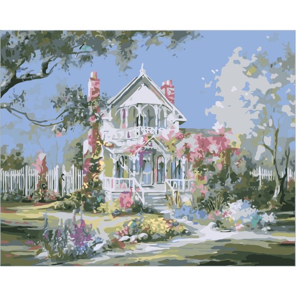 Beautiful villa Painting By Numbers UK
