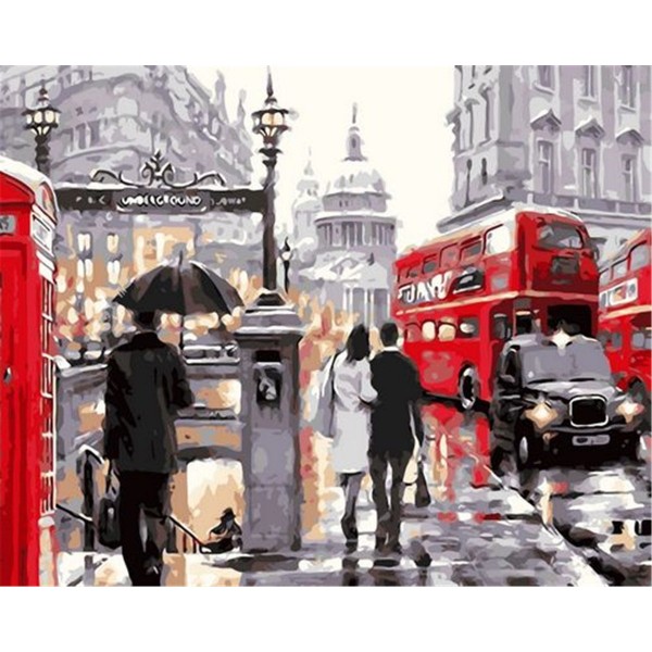 British street scenery Painting By Numbers UK