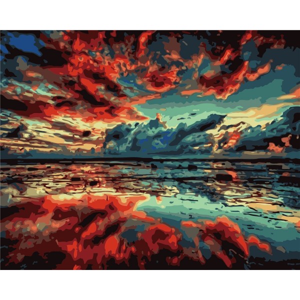 Burning Clouds Painting By Numbers UK