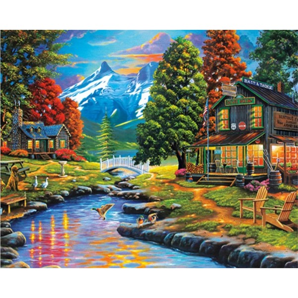 Beautiful scenery Painting By Numbers UK