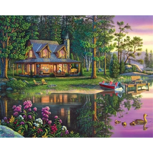 Beautiful breathtaking scenery Painting By Numbers UK