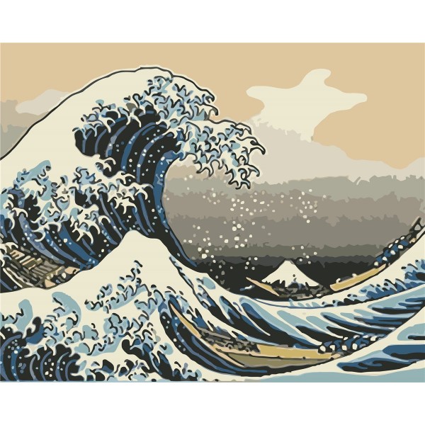 The Great Wave Painting By Numbers UK