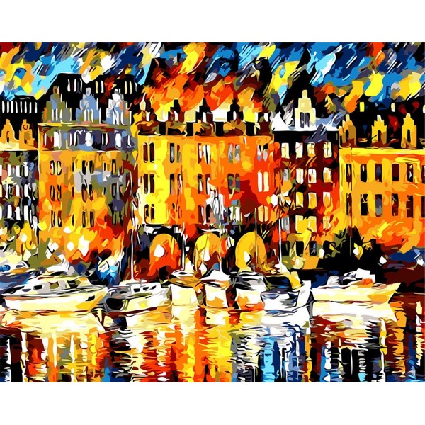 Dreamy harbor Painting By Numbers UK