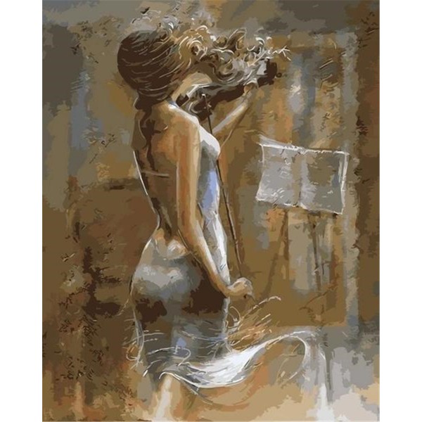 Ballet dancer playing the violin Painting By Numbers UK