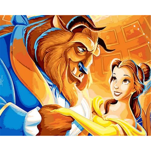 Beauty and the beast Painting By Numbers UK