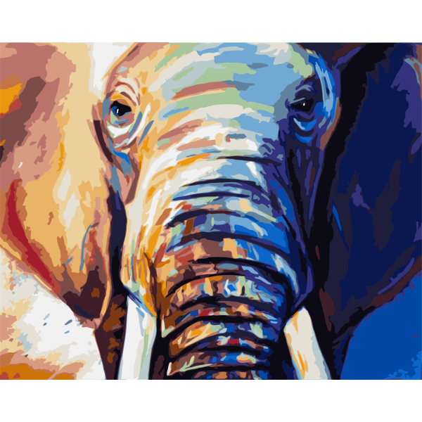 Elephant head Painting By Numbers UK