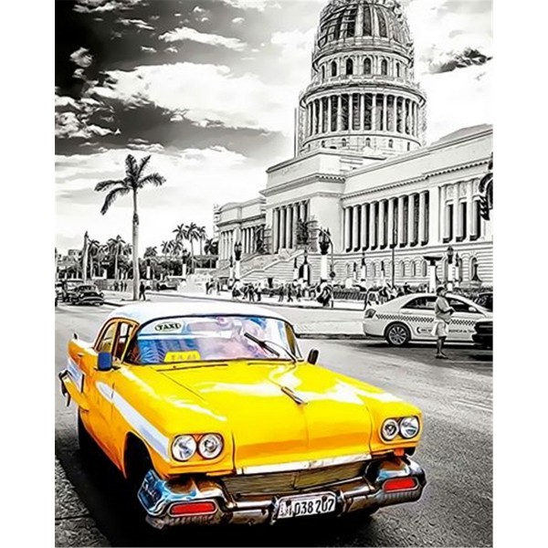 Taxi in Cuba Painting By Numbers UK