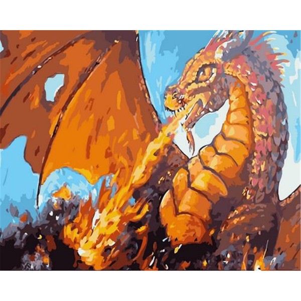Fire-breathing dragon Painting By Numbers UK