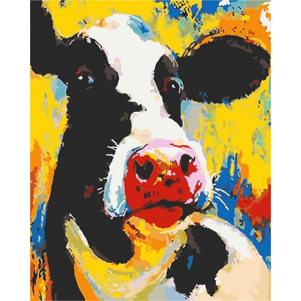 Watercolor cow Painting By Numbers UK