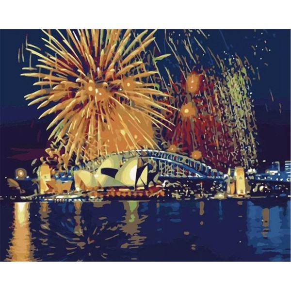 Big fireworks Painting By Numbers UK