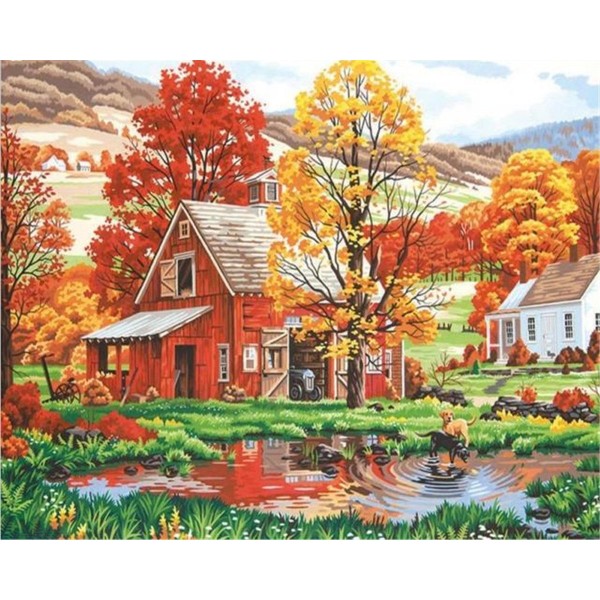 Autumn countryside Painting By Numbers UK