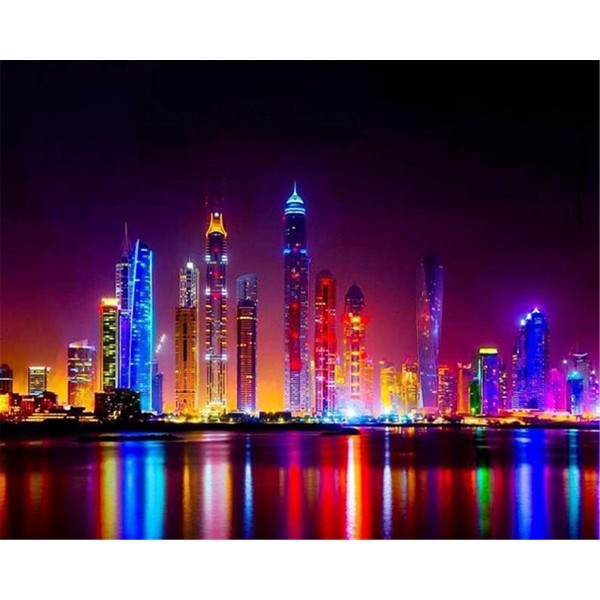 City night view Painting By Numbers UK
