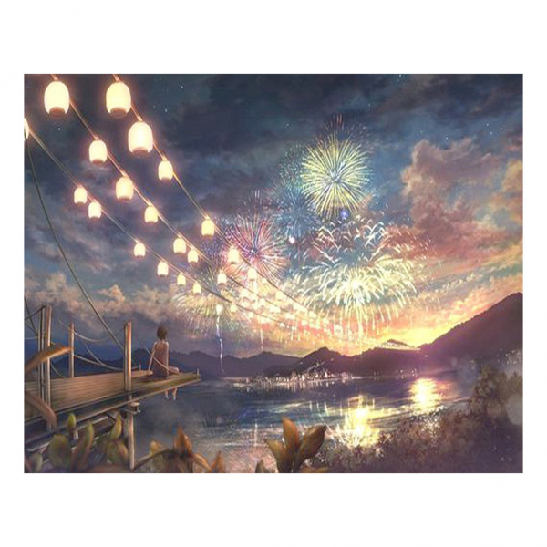Firework girl Painting By Numbers UK