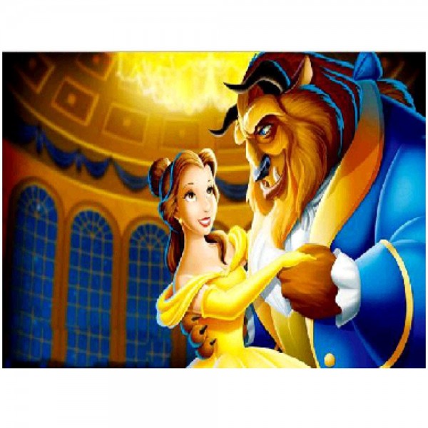 Beauty and the beast (40X50cm) Painting By Numbers UK