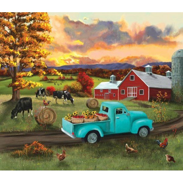 farm (40X50cm) Painting By Numbers UK