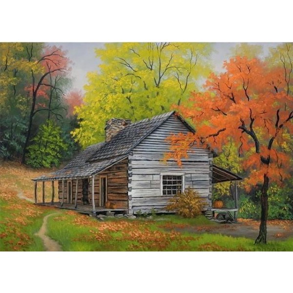Country house (40X50cm) Painting By Numbers UK