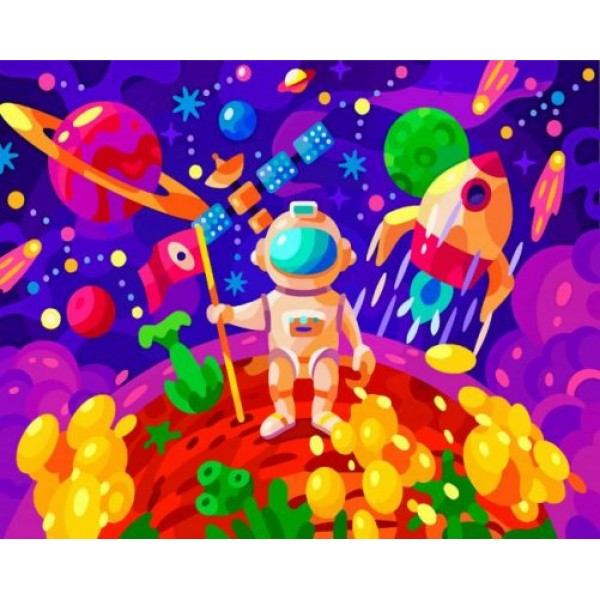 Astronaut Man (40X50cm) Painting By Numbers UK