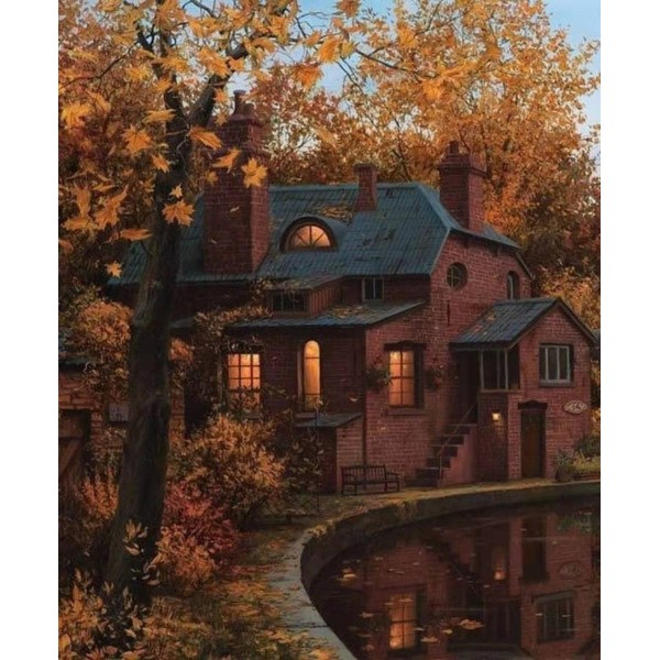 Country house Painting By Numbers UK