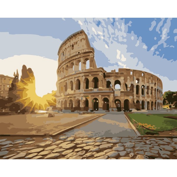 Building Colosseum Painting By Numbers UK