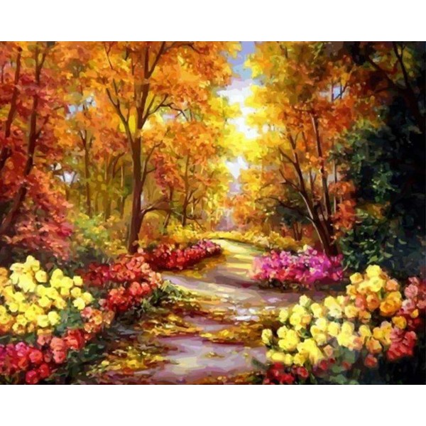 Golden forest Painting By Numbers UK