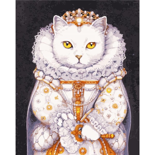 White cat Painting By Numbers UK