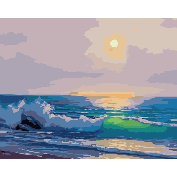 Seaside and sunset Painting By Numbers UK