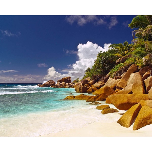  Seychelles beach rocks Painting By Numbers UK
