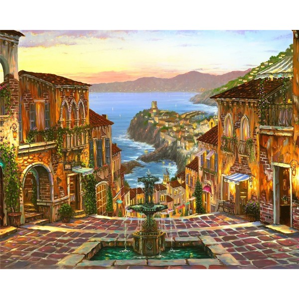 Fountain of the Sea Painting By Numbers UK