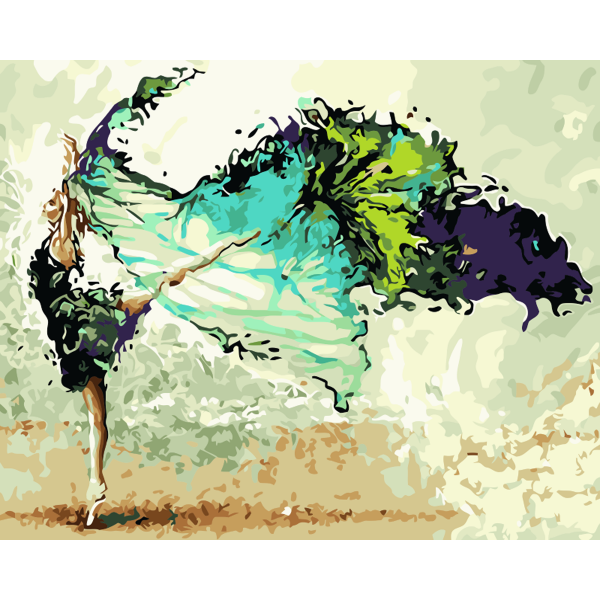  Beauty Ballet Ink Dance Painting By Numbers UK