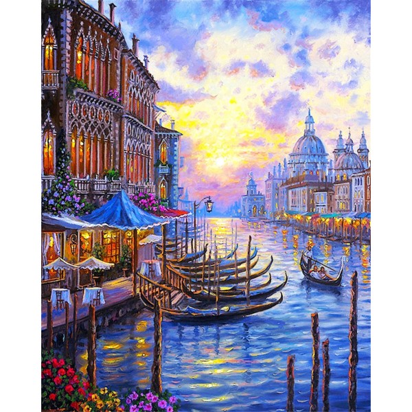 Venice night view Painting By Numbers UK