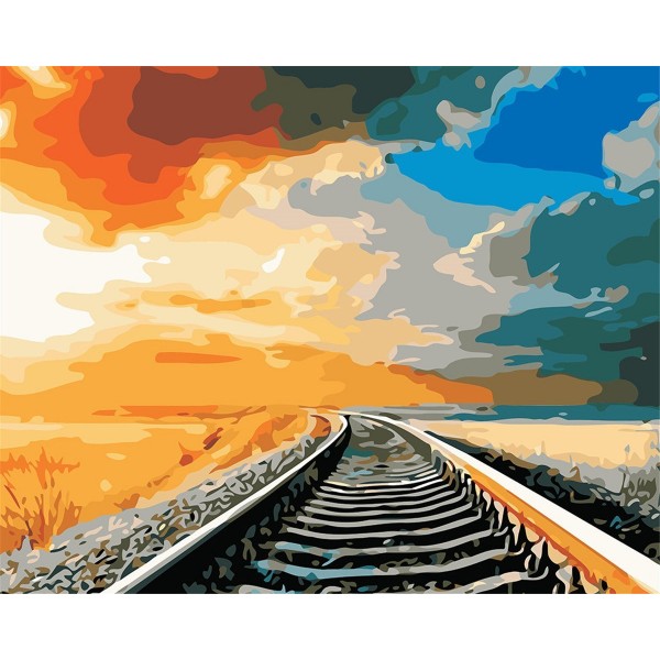 Train track Painting By Numbers UK