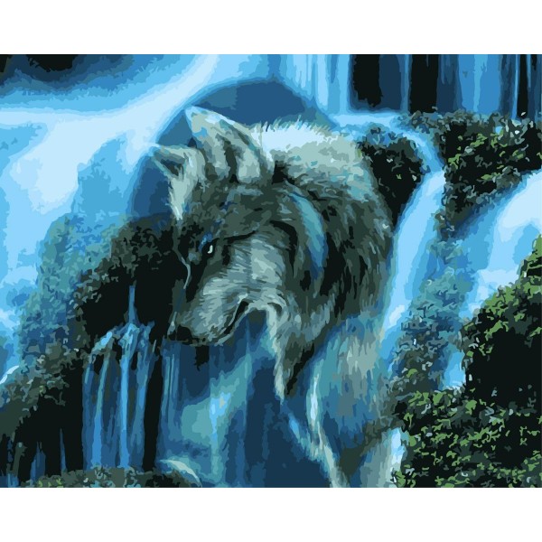  Animal wolf Painting By Numbers UK