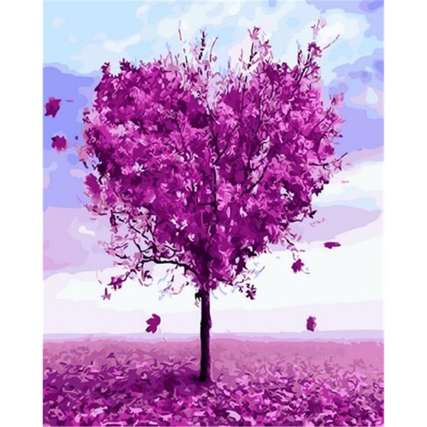 Heart shaped tree Painting By Numbers UK