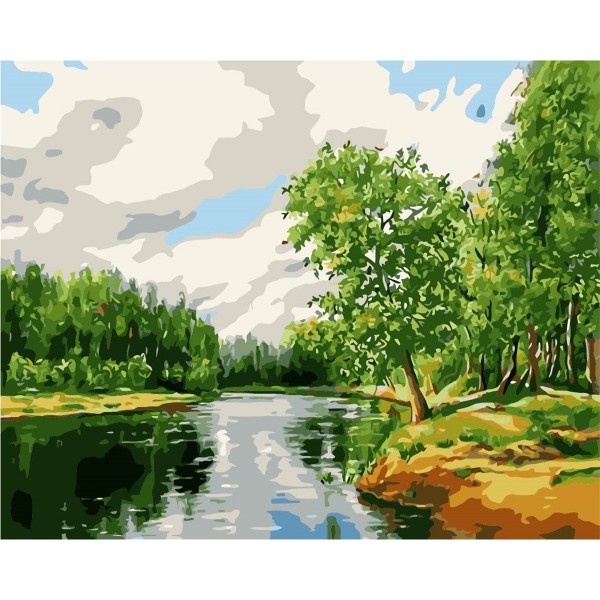 Beautiful natural scenery Painting By Numbers UK