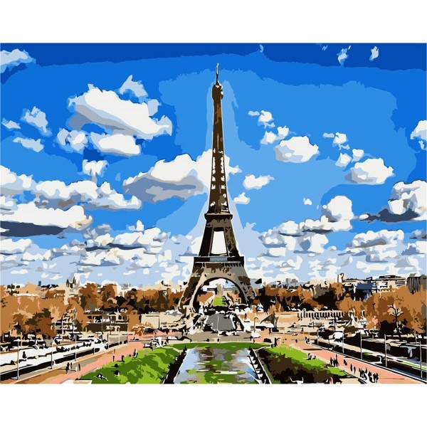 Eiffel Tower in Paris Painting By Numbers UK