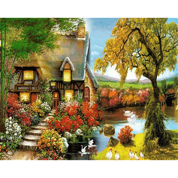 The beauty of the dream countryside Painting By Numbers UK
