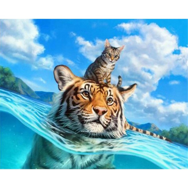 Tiger and cat Painting By Numbers UK
