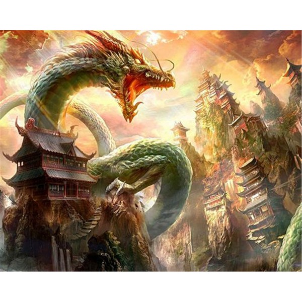 Domineering Western Dragon Painting By Numbers UK