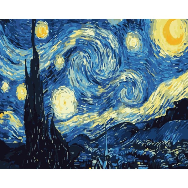 The Starry Night Painting By Numbers UK