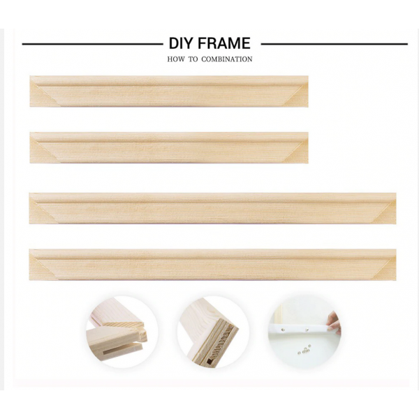 Decorative Painting Frame | Wood pattern Photo Frame tool Painting By Numbers UK