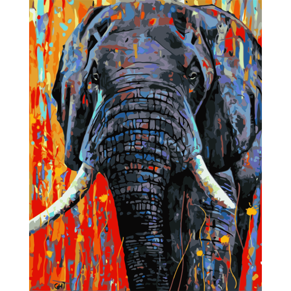 Animal elephant Painting By Numbers UK